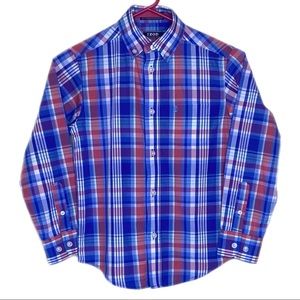 Izod Boys Plain Button-Down Shirt Size S (8) Regular
